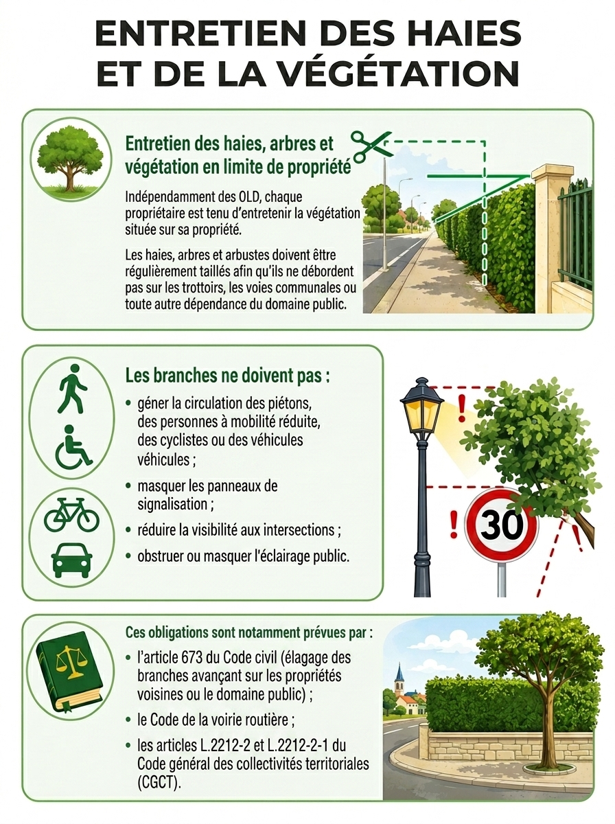 Entretien des abords des voies communales, rappel de l'importance du débroussaillage